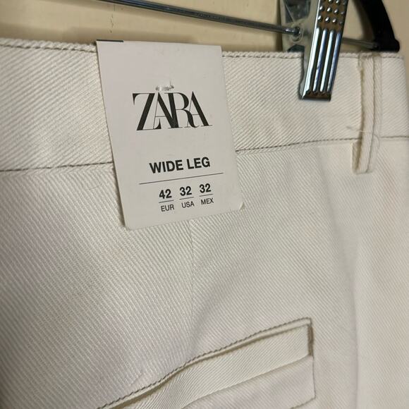 Zara Men’s Wide Leg Denim Jeans Size 32 - Picture 5 of 7